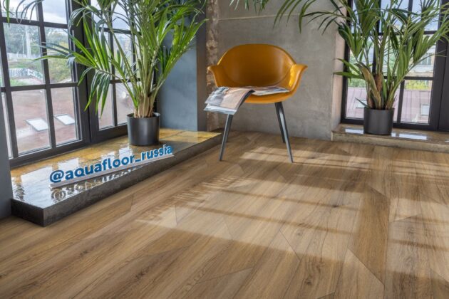 Купить Виниловая плитка Аквафлор / Aquafloor Parquet Chevron AF2556PGCh со склада в Москве доставка по России